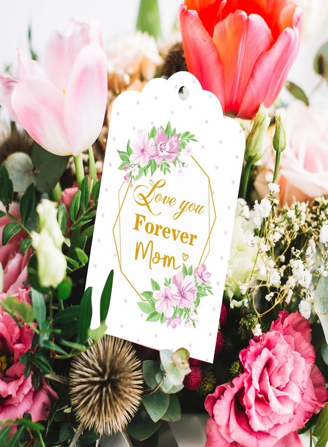 ٨٠ قطعة من بطاقات عيد الأم، بطاقات عيد أم سعيد مع خيط، بطاقات هدايا مزينة بالزهور مكتوب عليها "شكراً أمي، أفضل أم على الإطلاق" لأعمال يدوية، تغليف هدايا عيد الأم، تزيين الحفلات (مجموعة متنوعة) - Image 5